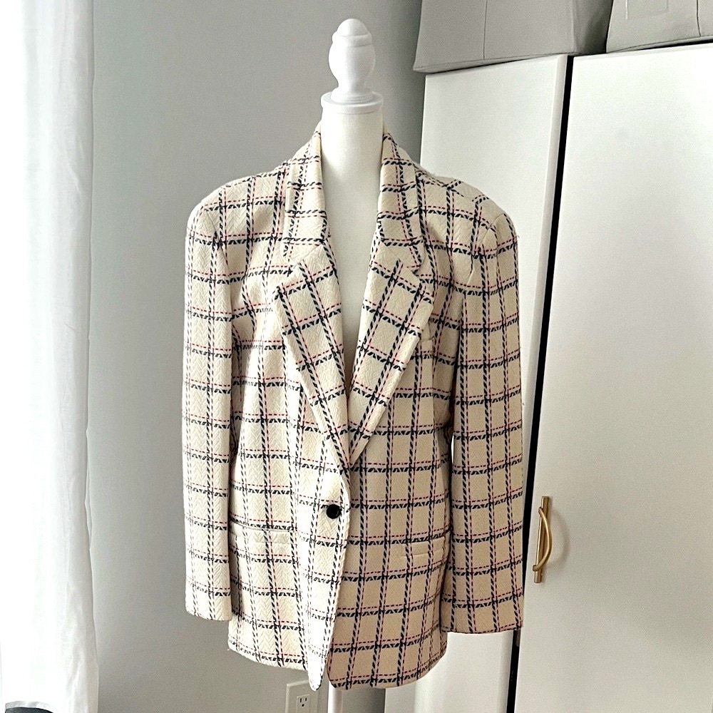 Evan Picone Vintage Plaid Blazer